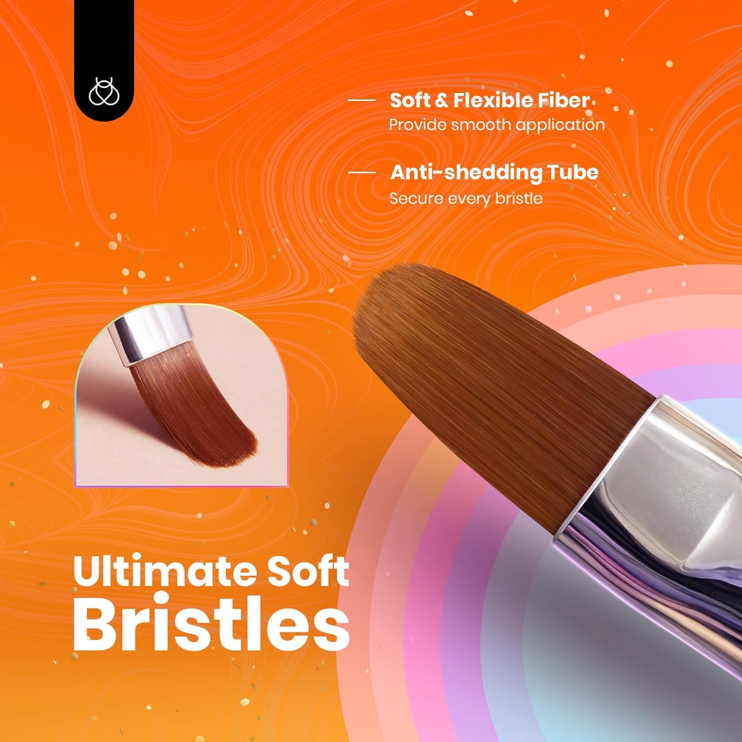 Nail Art Brushes, 6 Pcs Fingernail Art Design Pens, Wood Alloy Handle, Dotting Pen Clean up Liner French Nail Brush Set, DIY Manicure Tools Gift for Women