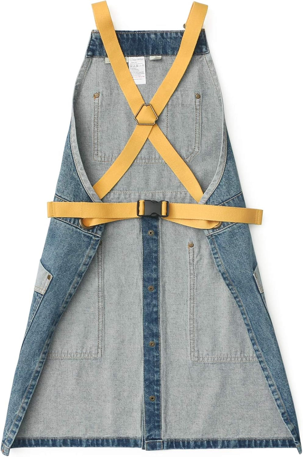 Denim Tool Apron for Women and Men Cross Straps Adjustable