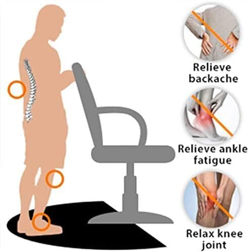 Anti Fatigue Mat for Hair Stylist 5′X3′, Barber Mat anti Fatigue for Salon Chair Barber Stations Hairdressing Equipment (1/2 Inch)