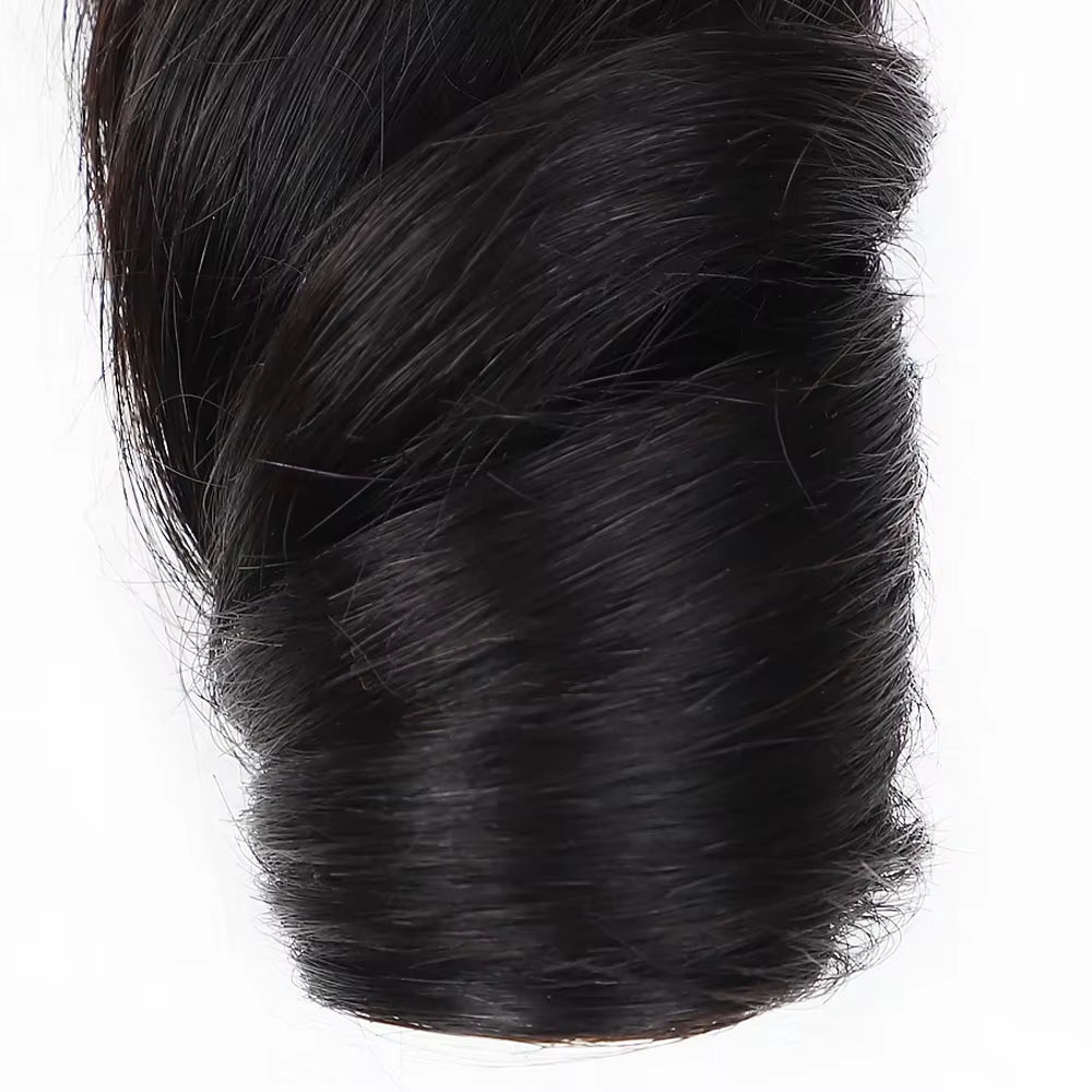 3Pcs Loose Wave Short Curly Hair Bundles Brazilian Hair Weave Bundles 100% Human Hair Bundles Hair Extension Human Hair Bundles