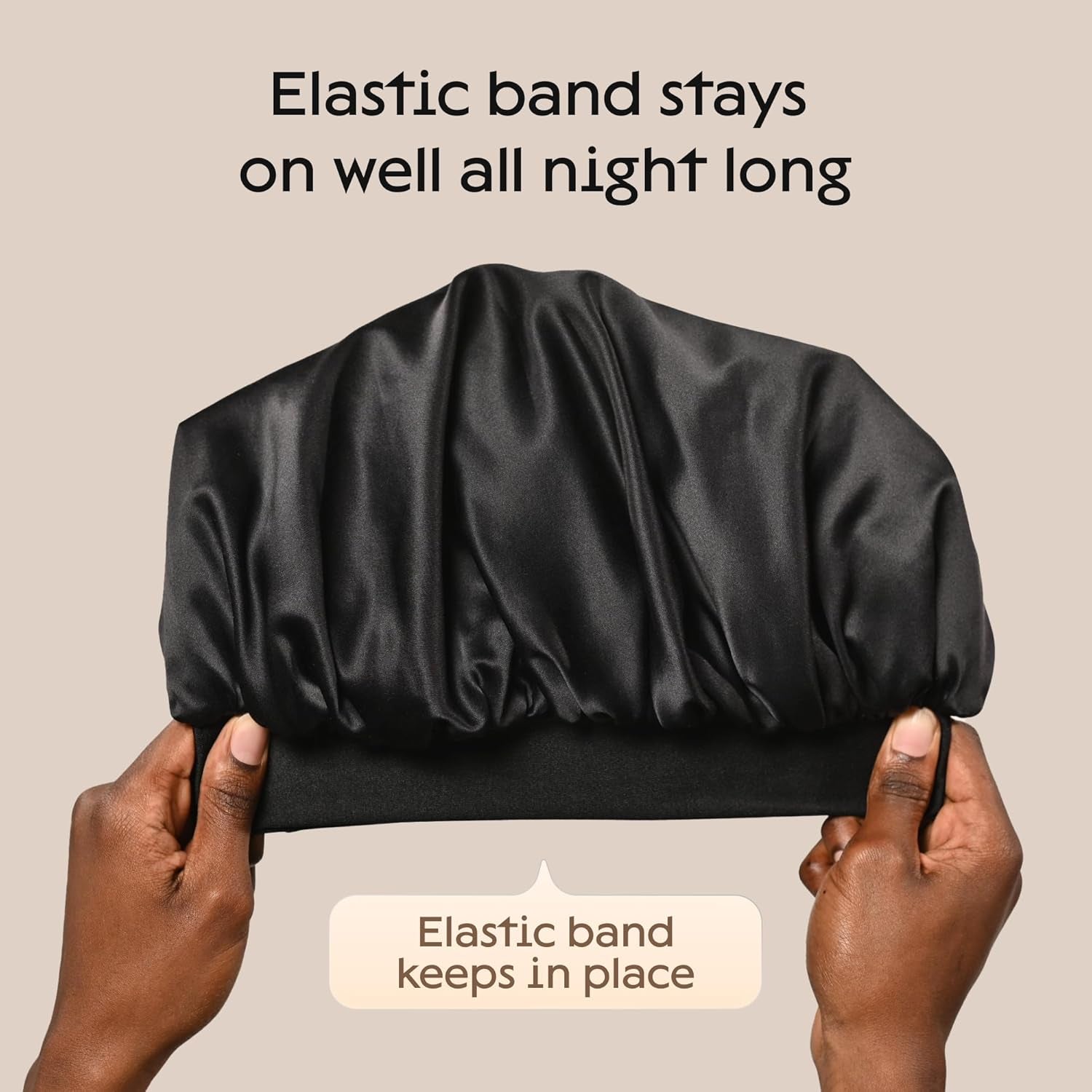 Niagara Satin Bonnet Men - Bonnet for Sleeping Men - Reversible Night Cap - Mens Bonnet for Curly Hair