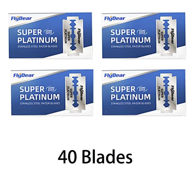 Razor Blades for Barbers,Double Edge Razor Blades,Men´S Safety Razor Blades for Shaving,Stainless Steel Professional Barber Tool