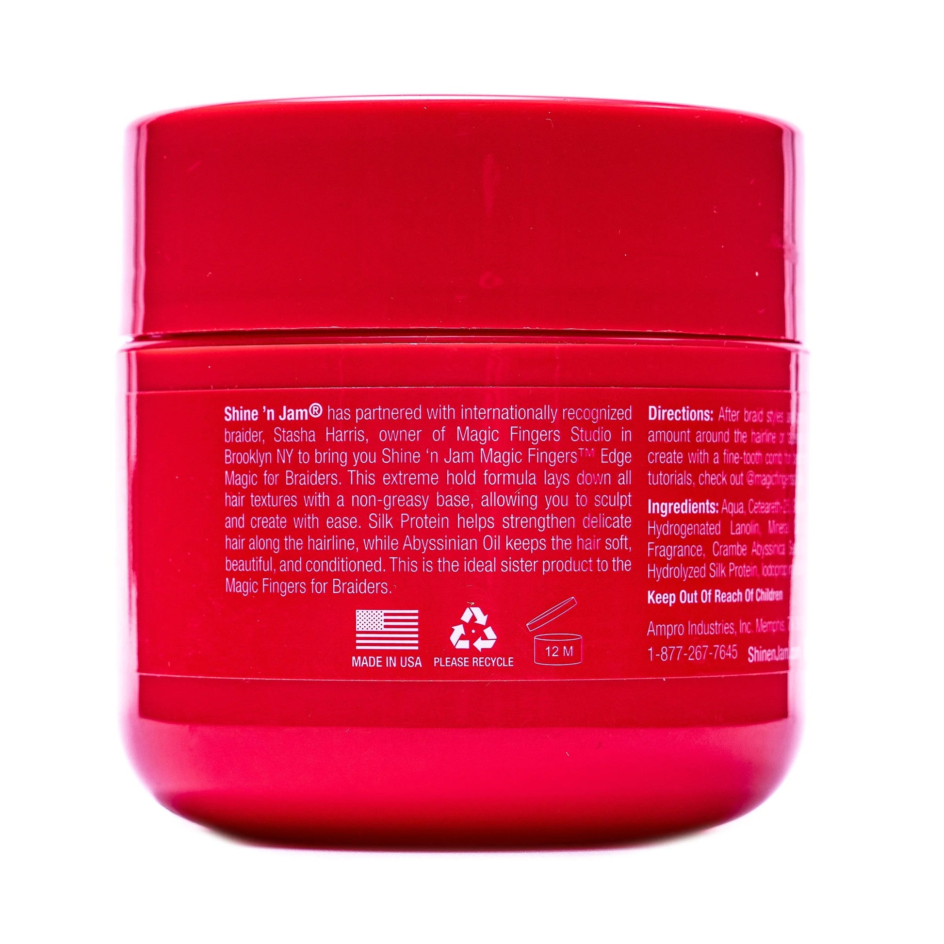 Shine 'N Jam® Magic Fingers® Edge Magic Gel, Frizz Control, 4 Oz., Female