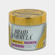 Braid Formula Dr. Feel Good Super Hold, 11Fl. Oz. | Menthol Infused to Give Cooling Sensation, Smoothing with High Shine, Long Lasting Hold, Great for Braids, Locks, Twists, No Residue