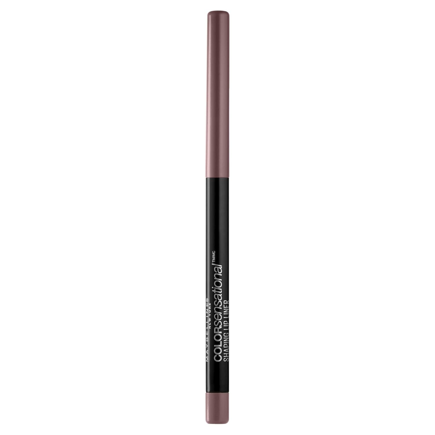 Color Sensational Shaping Lip Liner with Self-Sharpening Tip, Gone Griege, 1 Count and Color Sensational Lipstick, Nude Lust, 1 Count