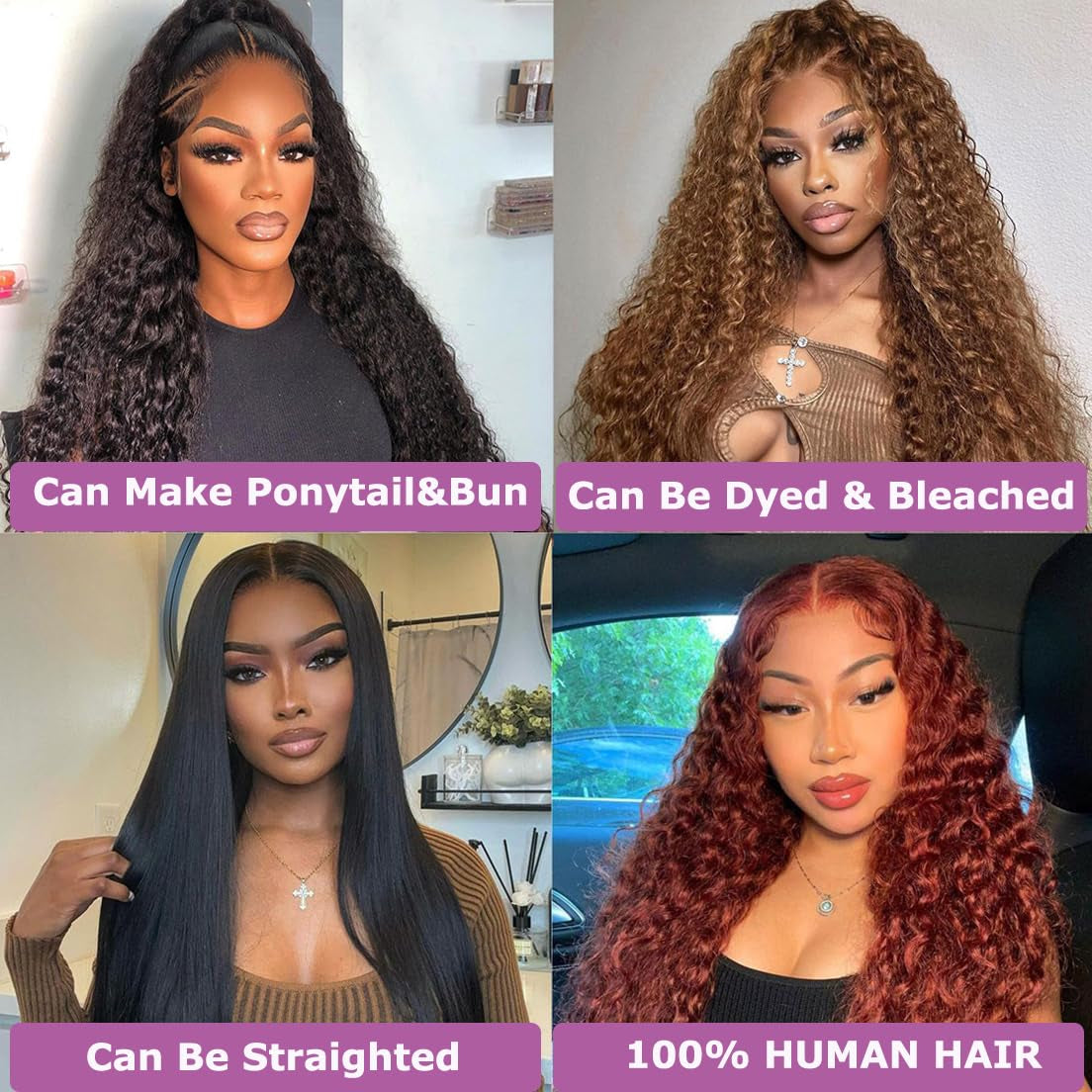 12A Human Hair Bundles 26 Inch Deep Wave Bundles Human Hair 100% Unprocessed Brazilian Virgin 1 Bundles Deals Human Hair Extensions Natural Black (Deep Wave, 26)