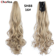 Fashionable Long Wavy Ponytail Clip-In Synthetic Hair