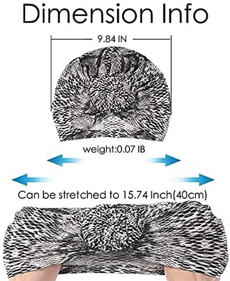 Stretch Turban Hats for Women - African Knot Headwraps Soft Pre Tied Bonnet Hair Wrap Pretied for Black Women