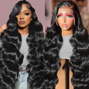 Body Wave Lace Front Wigs Human Hair 13X4 HD Transparent Lace Frontal Wig 180% Density Glueless Frontal Wigs for Black Women Pre Plucked with Baby Hair