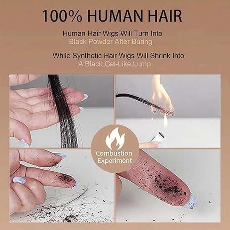 Beluck Hair 6X13 Glueless Deep Wave Wigs 300% Density Human Hair with Drawstring Curly Wave Wigs Closure Wigs 4/27 Pre Plucked Pre Cut Pre Bleached Wear and Go Wigs Outdoorfun Party Vacation Wigs