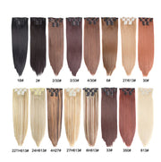 16 Clip-in Synthetic Straight Hairpiece