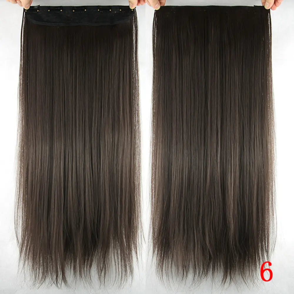 Seamless Clip-In Straight Hair Extension Piece