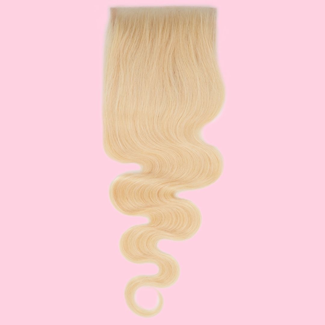 Blonde Body Wave 4x4 Transparent Lace Closure